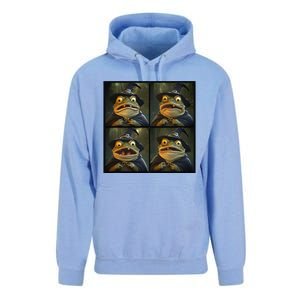 Frog Wearing Witch Hat Halloween Unisex Surf Hoodie