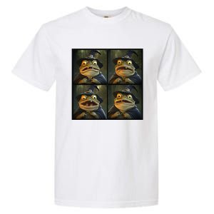 Frog Wearing Witch Hat Halloween Garment-Dyed Heavyweight T-Shirt