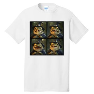 Frog Wearing Witch Hat Halloween Tall T-Shirt