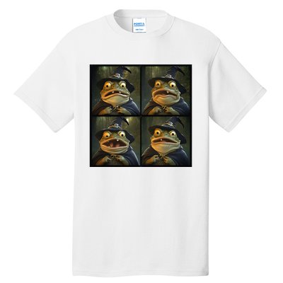 Frog Wearing Witch Hat Halloween Tall T-Shirt