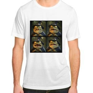 Frog Wearing Witch Hat Halloween Adult ChromaSoft Performance T-Shirt