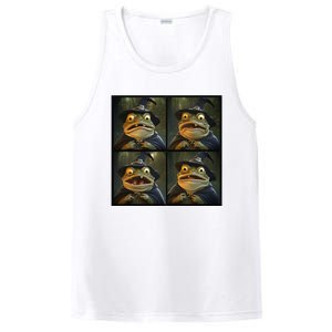 Frog Wearing Witch Hat Halloween PosiCharge Competitor Tank