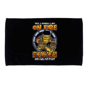 Funny Welder & Welding Gift Idea Microfiber Hand Towel