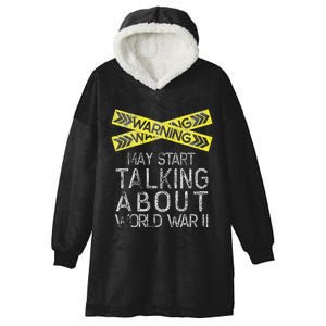 Funny World War Two WW2 History Teacher Historian History Hooded Wearable Blanket