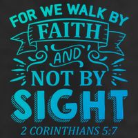 For We Walk By Faith And Not By Sight 2 Corinthians 5:7 Gift Golf Towel