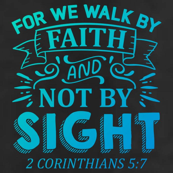 For We Walk By Faith And Not By Sight 2 Corinthians 5:7 Gift Golf Towel