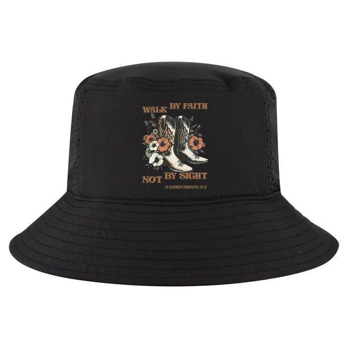Faith We Walk By Faith Not By Sight Christian Cool Comfort Performance Bucket Hat