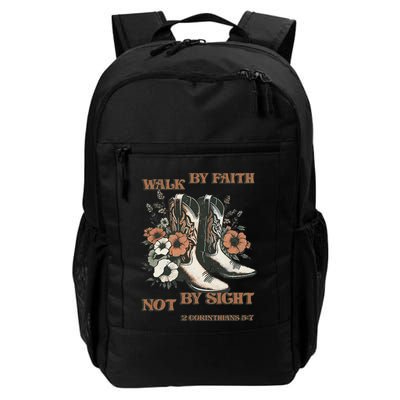 Faith We Walk By Faith Not By Sight Christian Daily Commute Backpack