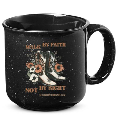 Faith We Walk By Faith Not By Sight Christian 15oz Campfire Ceramic Mug