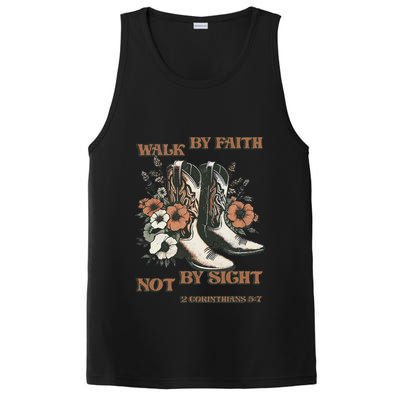 Faith We Walk By Faith Not By Sight Christian PosiCharge Competitor Tank