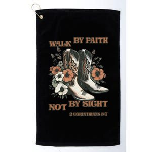 Faith We Walk By Faith Not By Sight Christian Platinum Collection Golf Towel