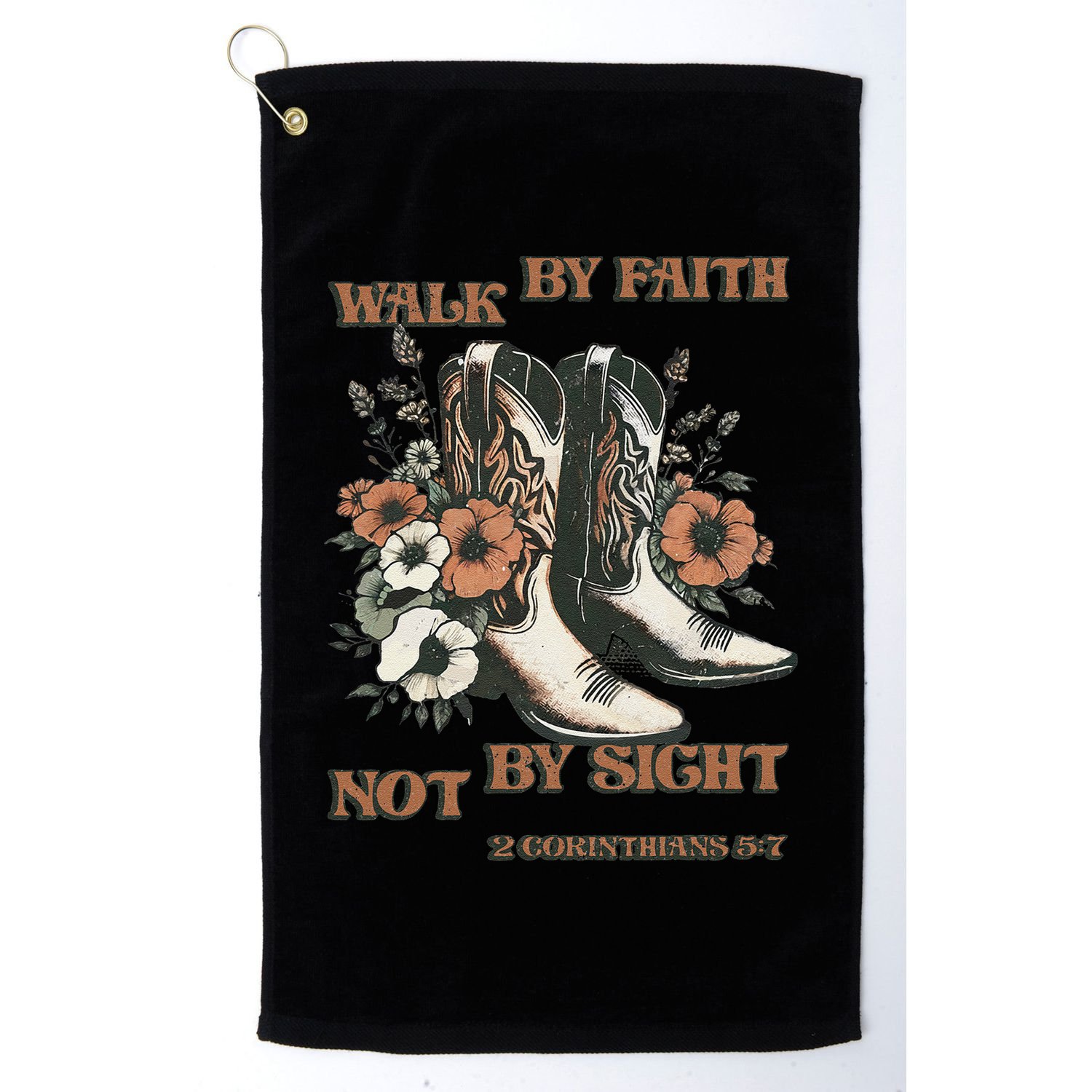Faith We Walk By Faith Not By Sight Christian Golf Towel