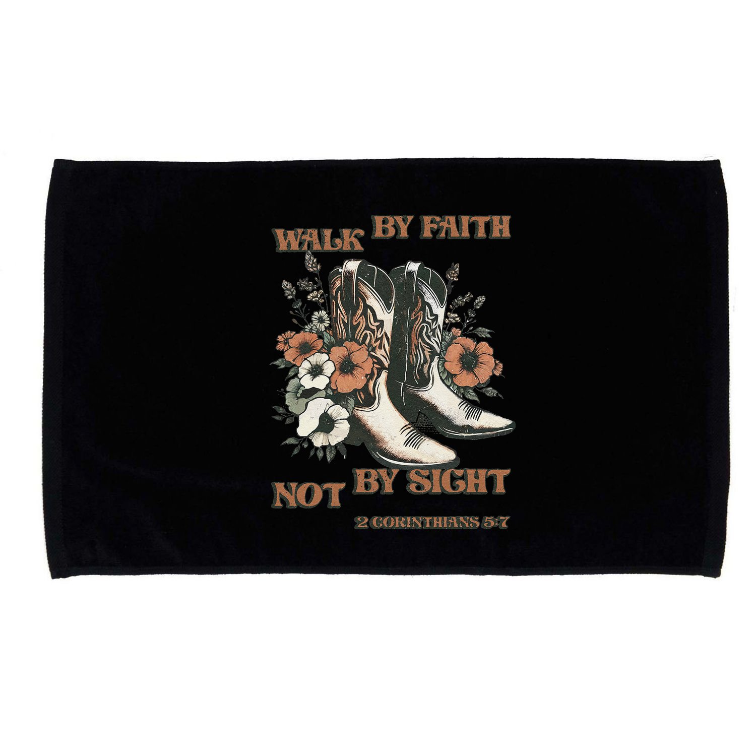 Faith We Walk By Faith Not By Sight Christian Microfiber Hand Towel