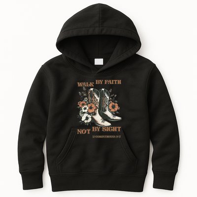 Faith We Walk By Faith Not By Sight Christian Kids Hoodie