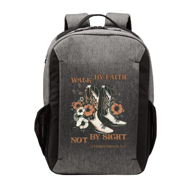 Faith We Walk By Faith Not By Sight Christian Vector Backpack