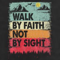 Faith We Walk By Faith Not By Sight Christian Adult Drive Performance Visor