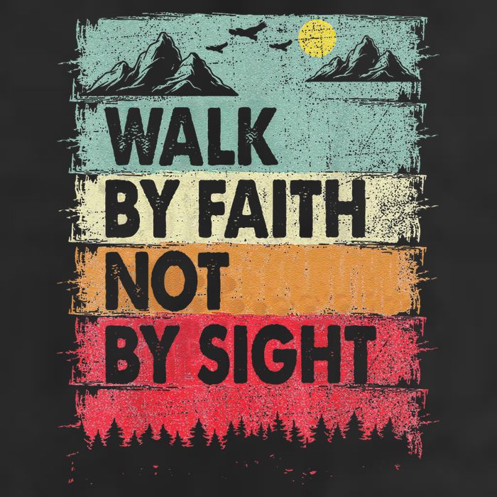Faith We Walk By Faith Not By Sight Christian Adult Drive Performance Visor