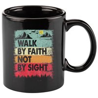 Faith We Walk By Faith Not By Sight Christian 11oz C Handle Ceramic Mug