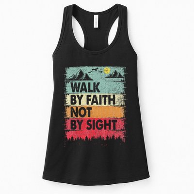 Faith We Walk By Faith Not By Sight Christian Womens Tank Top