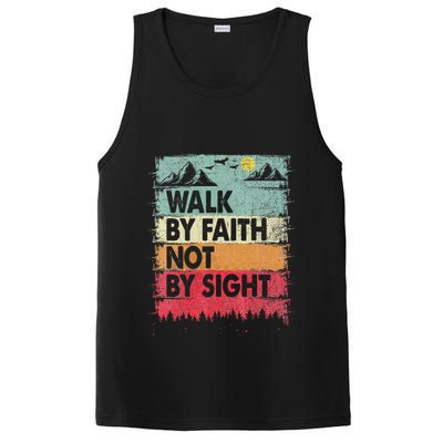 Faith We Walk By Faith Not By Sight Christian PosiCharge Competitor Tank
