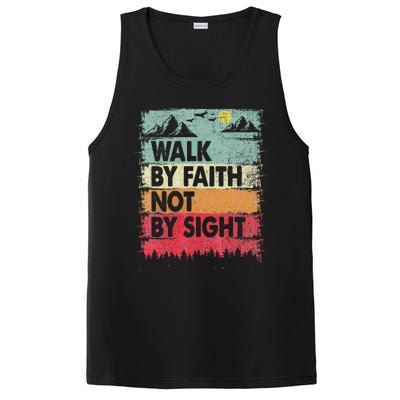 Faith We Walk By Faith Not By Sight Christian PosiCharge Competitor Tank