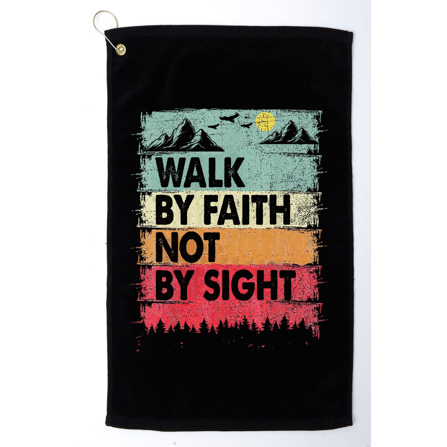 Faith We Walk By Faith Not By Sight Christian Golf Towel