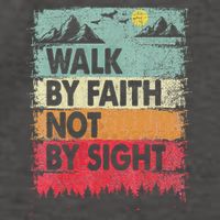 Faith We Walk By Faith Not By Sight Christian Vector Backpack