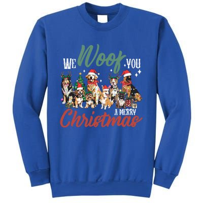 Funny We Woof You A Merry Christmas Cute Dogs Gift Sweatshirt