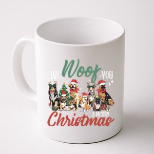 Funny We Woof You A Merry Christmas Cute Dogs Gift Coffee Mug