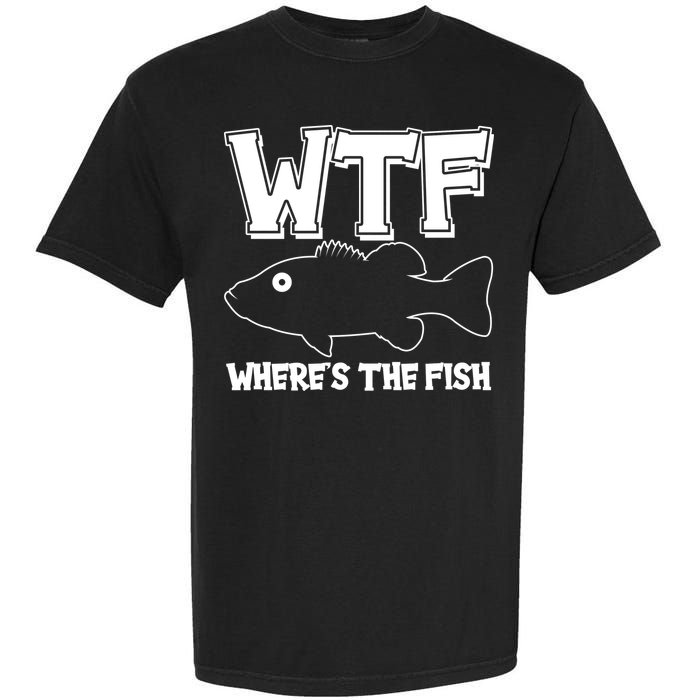 Funny WTF Wheres The Fish Garment-Dyed Heavyweight T-Shirt