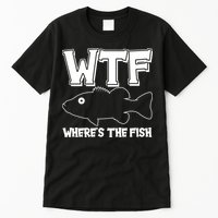 Funny WTF Wheres The Fish Tall T-Shirt