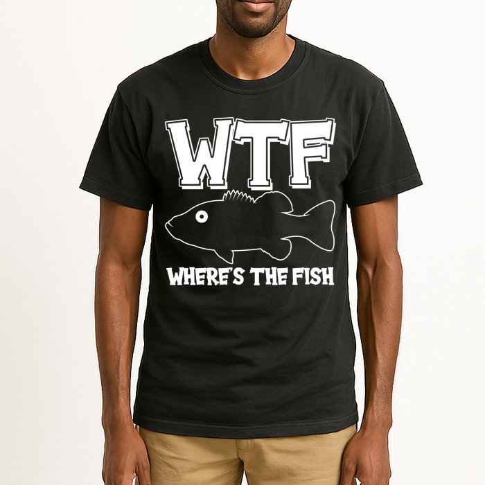 Funny WTF Wheres The Fish Tall T-Shirt
