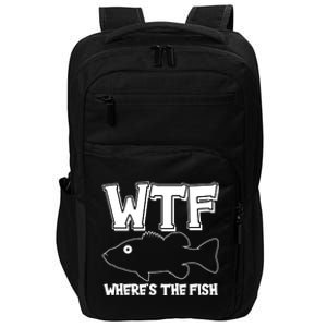 Funny WTF Wheres The Fish Impact Tech Backpack