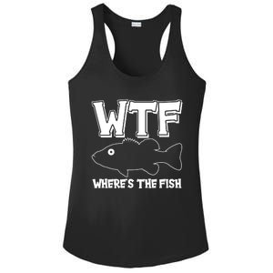 Funny WTF Wheres The Fish Ladies PosiCharge Competitor Racerback Tank