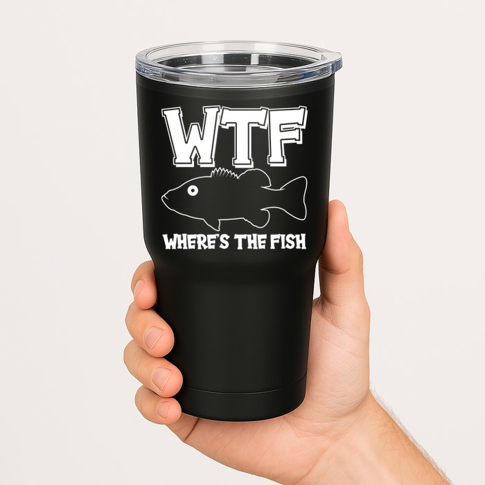Funny WTF Wheres The Fish Tumbler