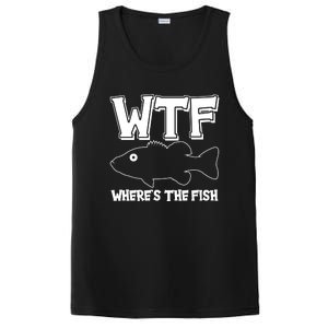 Funny WTF Wheres The Fish PosiCharge Competitor Tank