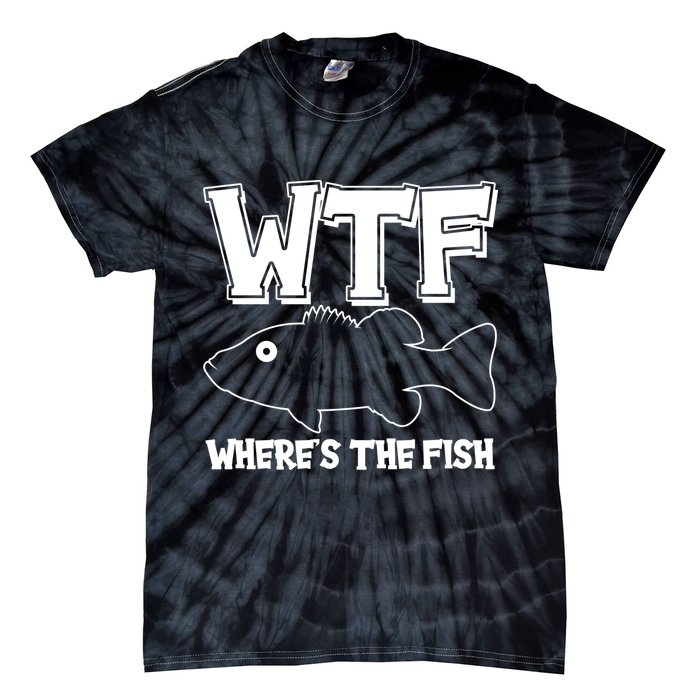 Funny WTF Wheres The Fish Tie-Dye T-Shirt