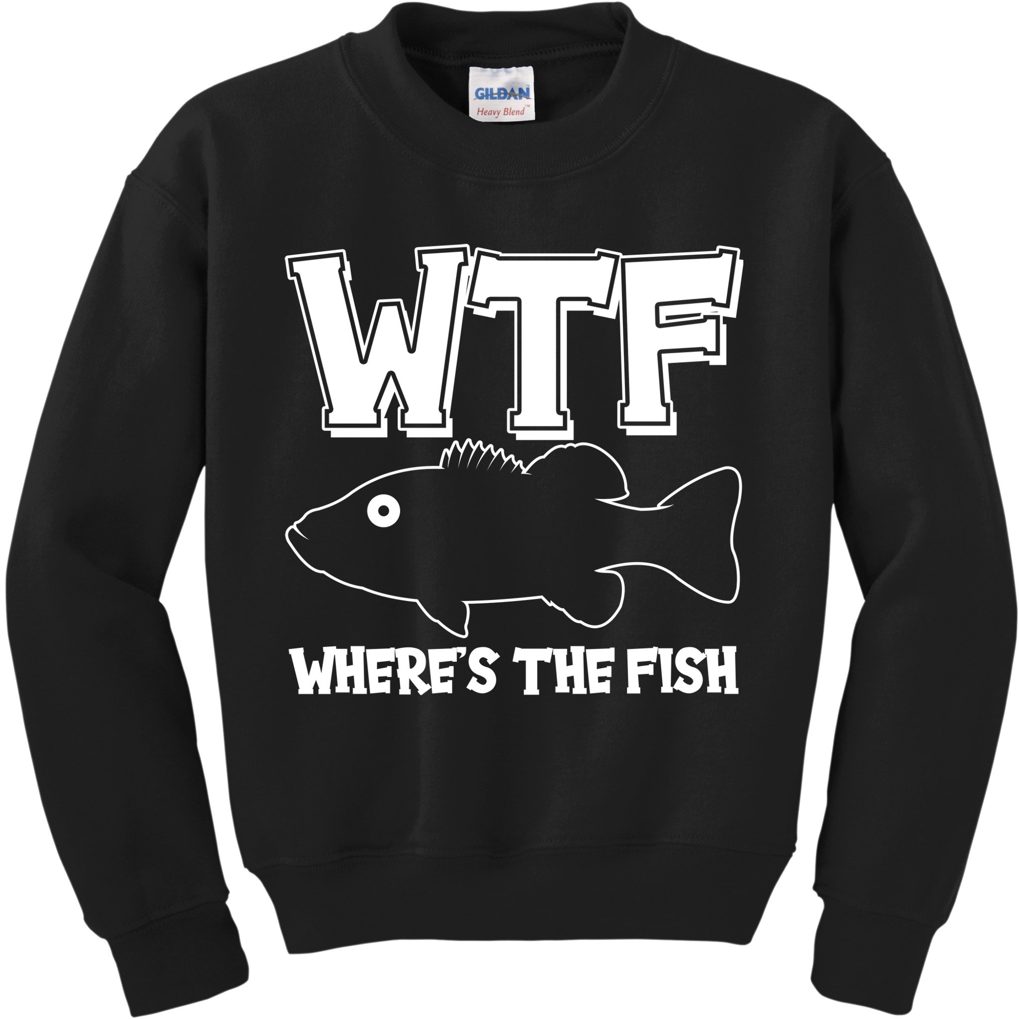 Funny WTF Wheres The Fish Kids Sweatshirt