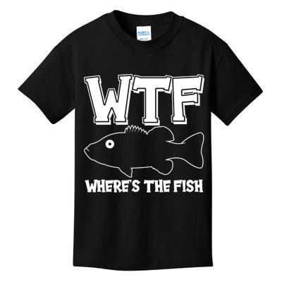Funny WTF Wheres The Fish Kids T-Shirt