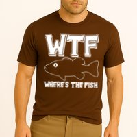 Funny WTF Wheres The Fish Cooling Performance Crew T-Shirt