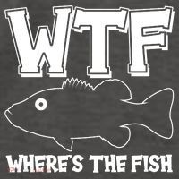 Funny WTF Wheres The Fish Vector Backpack