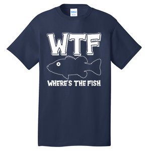 Funny WTF Wheres The Fish Tall T-Shirt