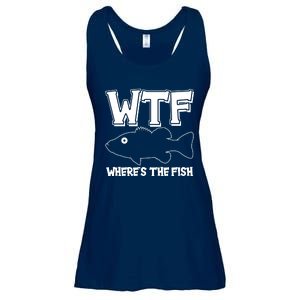 Funny WTF Wheres The Fish Ladies Essential Flowy Tank