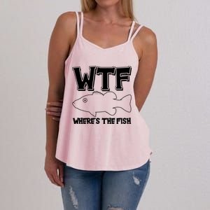 Funny WTF Wheres The Fish Women's Strappy Tank