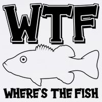 Funny WTF Wheres The Fish Garment-Dyed Sweatshirt