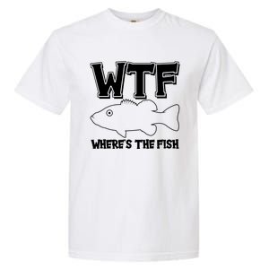 Funny WTF Wheres The Fish Garment-Dyed Heavyweight T-Shirt