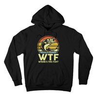 Fishing WTF Wheres The Fish Fisherman Funny Bass Dad Hoodie