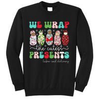 Fun We Wrap The Cutest Presents Labor And Delivery Christmas Sweatshirt