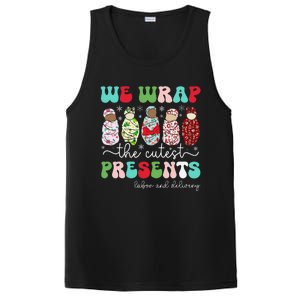 Fun We Wrap The Cutest Presents Labor And Delivery Christmas PosiCharge Competitor Tank