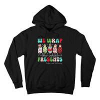 Fun We Wrap The Cutest Presents Labor And Delivery Christmas Tall Hoodie